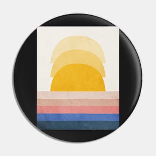 Sunset, Abstract, Mid century modern kids wall art, Nursery room Pin