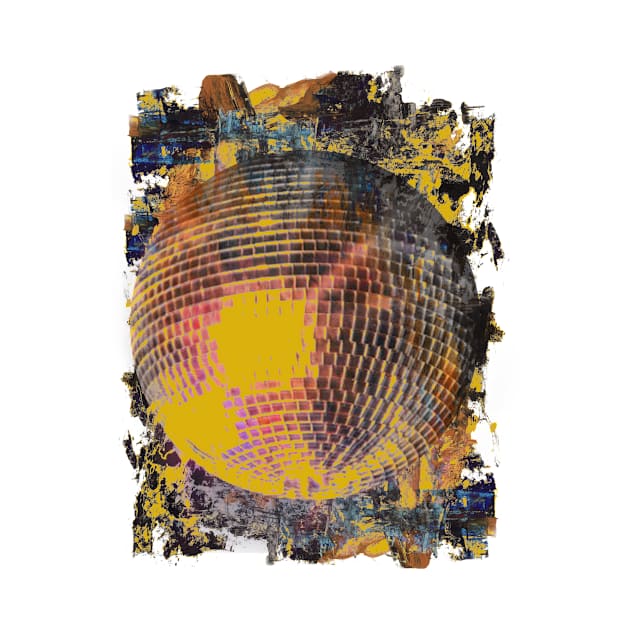 Yellow disco ball art collage by aa.designs.pro@gmail.com