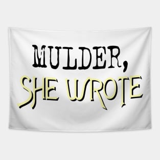 Mulder, She Wrote Tapestry