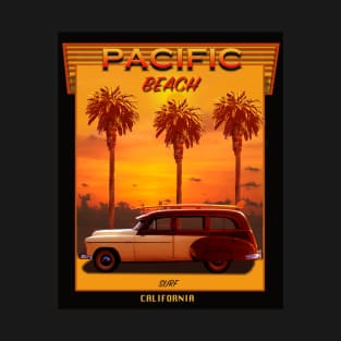 SURFING PACIFIC BEACH CALIFORNIA T-Shirt