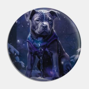 Blue Nose Staffy Pin