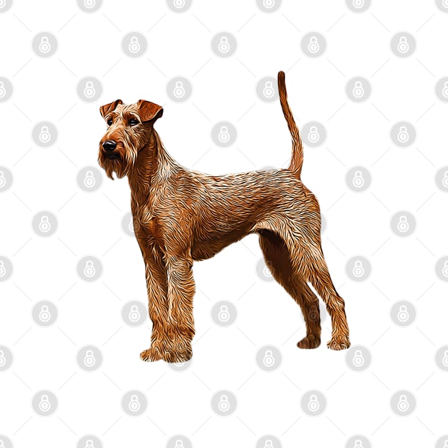 Irish Terrier Dog by ElegantCat