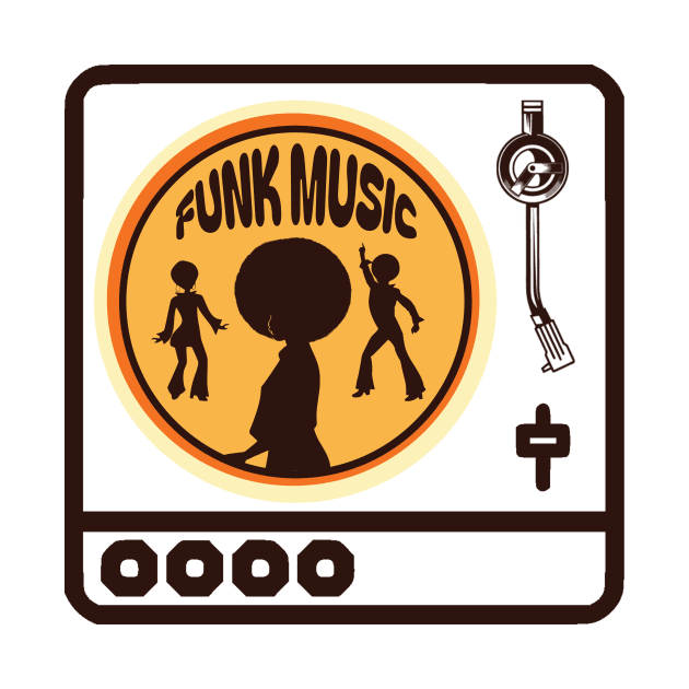 Funk Music Vinyl Player by PrintzStore