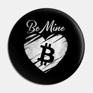 Valentine Be Mine Bitcoin BTC Coin To The Moon Crypto Token Cryptocurrency Blockchain Wallet Birthday Gift For Men Women Kids Pin