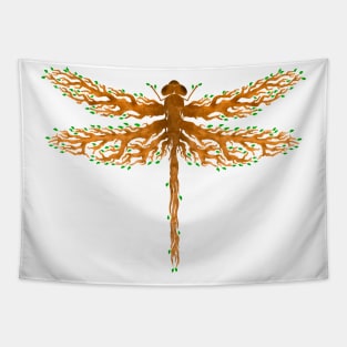 Wooden Dragonfly Tapestry