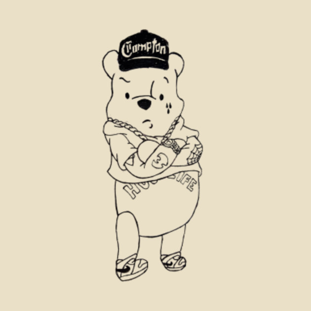 Gangster Pooh Bear - Pooh - T-Shirt | TeePublic