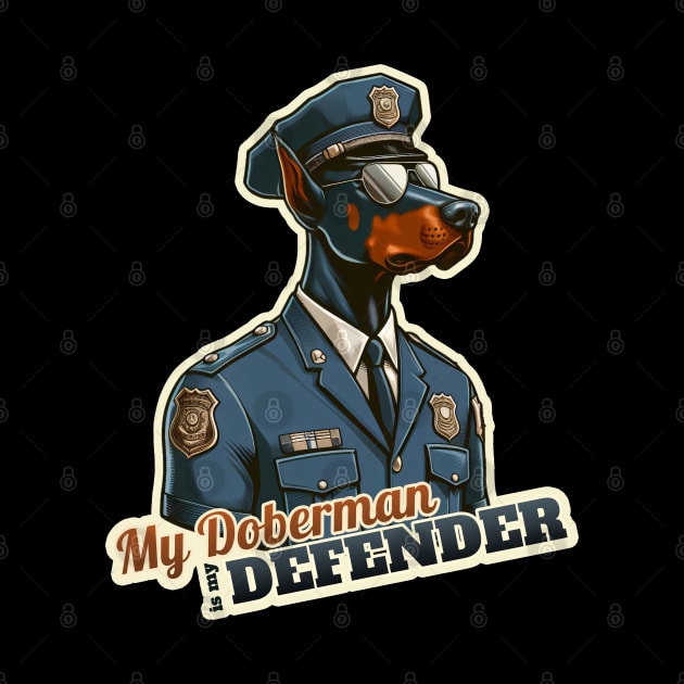 Doberman Police by k9-tee