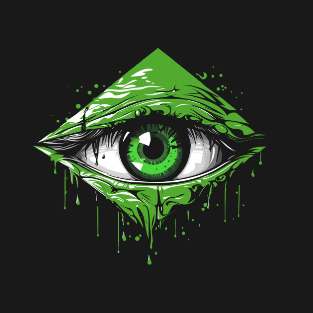 Pyramid Eye Slimy by Nerdlight Shop