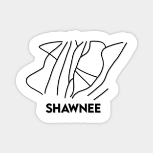 Shawnee Mountain Trail Map Magnet