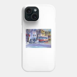 Streetcar in The Beaches, Toronto Phone Case