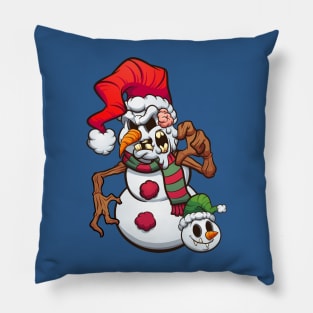 Evil Snowman Pillow