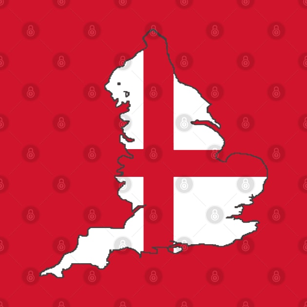 England And St George Cross Flag by taiche