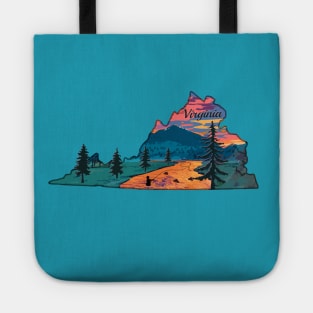 Virginia Fly Fishing State River Sunset by TeeCreations Tote