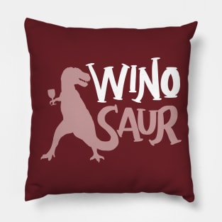 WinoSaur - Funny Wine lover shirts and gifts - T-Rex Pillow