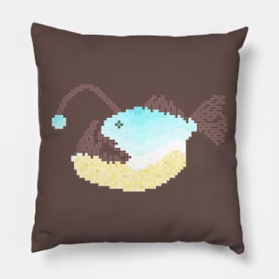 Modern Pixel Sea Anglerfish Pillow