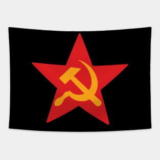 Hammer and Sickle - Communist Red Star Tapestry