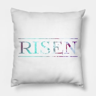 Risen Typography Design Pillow