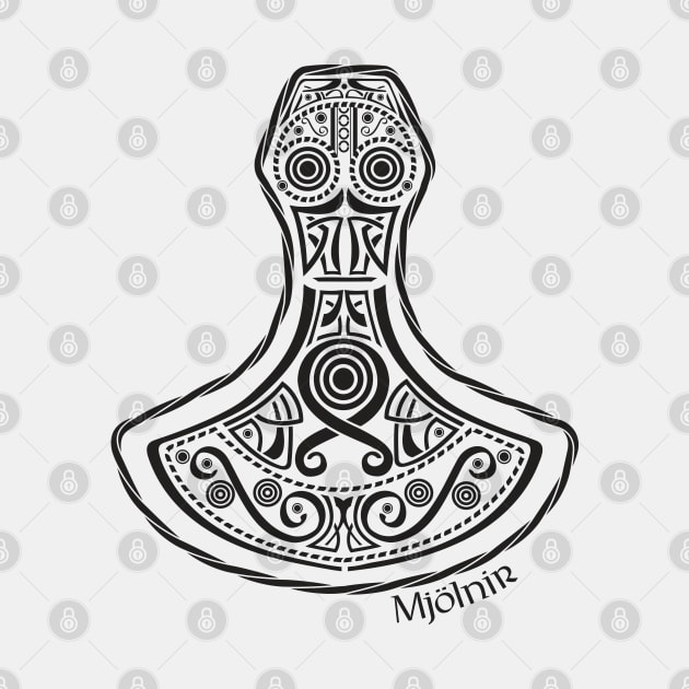 Mjölnir - Black Design by KneppDesigns