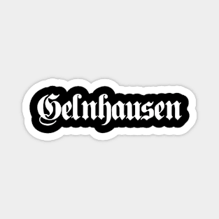 Gelnhausen written with gothic font Magnet