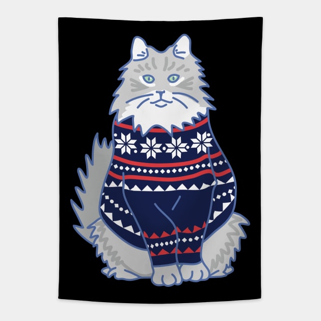 Norwegian Forest Cat Tapestry by Wlaurence