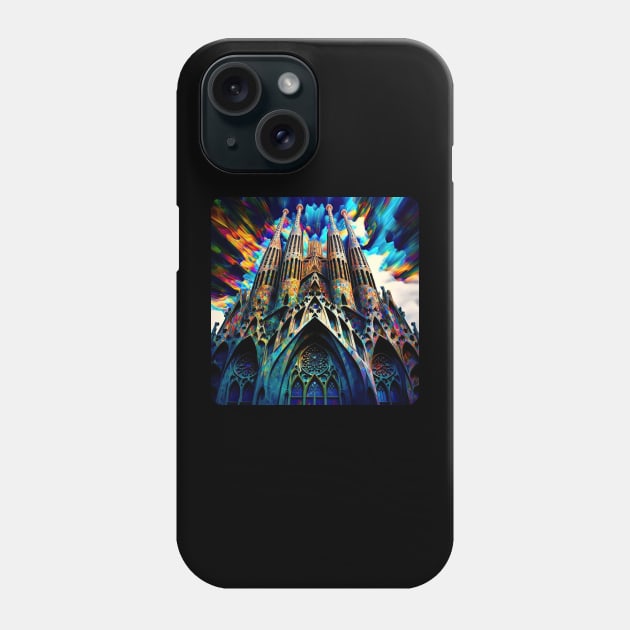 Barcelona, Spain v1 (no text) Phone Case by AI-datamancer