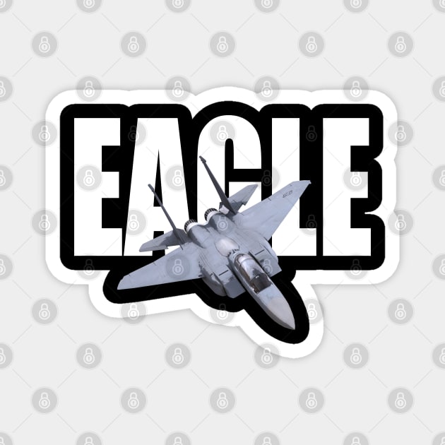 F15 Eagle USAF Fighter Airplane Us Airforce Magnet by Dirty Custard Designs 