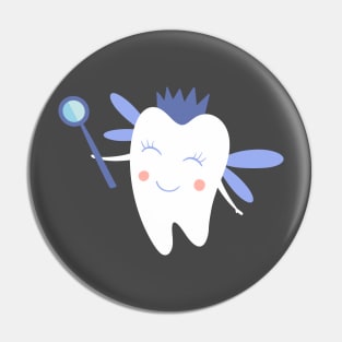 Tooth Fairy on Purple Pin