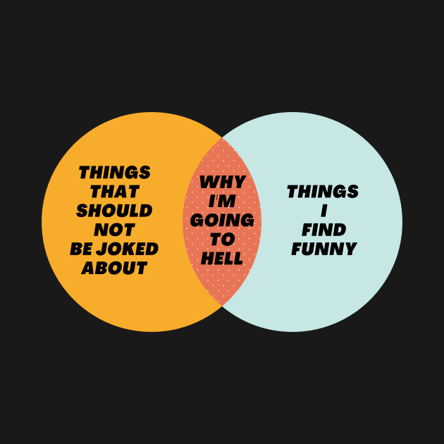 Venn Diagram: Why I’m going to hell - Things that should not be joked about by Jean-Claude Venn-Diagram