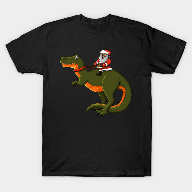 Discover Dino Dinosaur Tyrannosaurus Trex Reptile Kinder - Santa Claus - T-Shirt