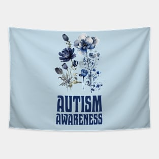 Autism Awareness Floral Tapestry