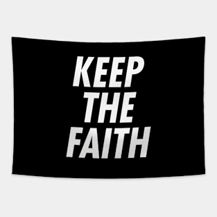 Keep the Faith - White Ink Tapestry