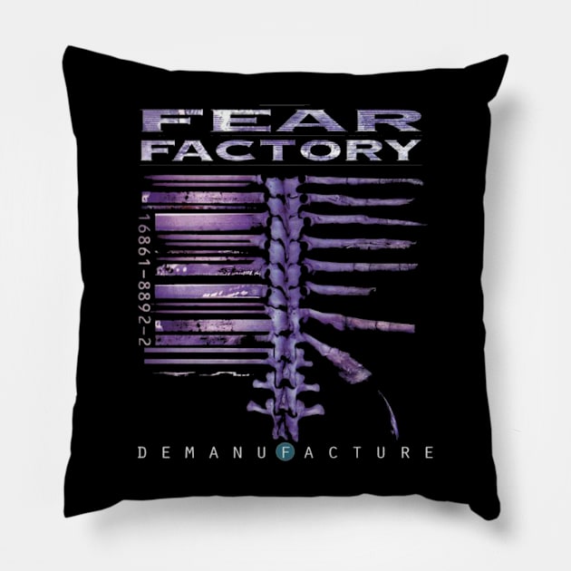 FEAR FACTORY MERCH VTG Pillow by ZakiCalligraphy