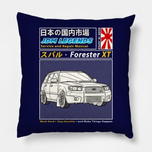 Subie Forester STi XT 2007 Manual Book Cover Pillow