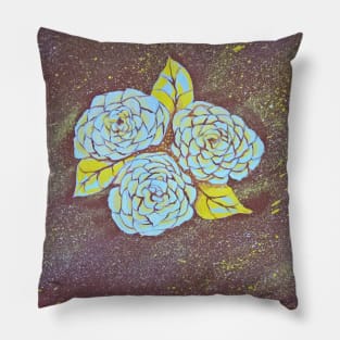 Abstract floral painted design Pillow