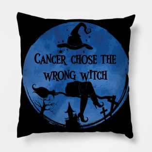 Cancer Witch Dark Blue Colon Cancer Pillow