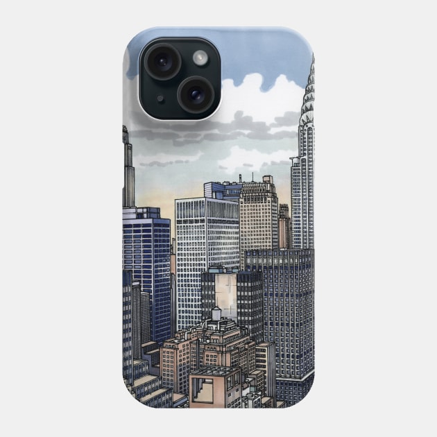 New york clean Phone Case by maxwellillustration