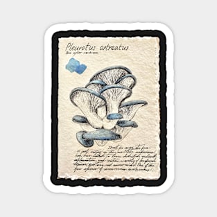 Blue Oyster Mushrooms Magnet