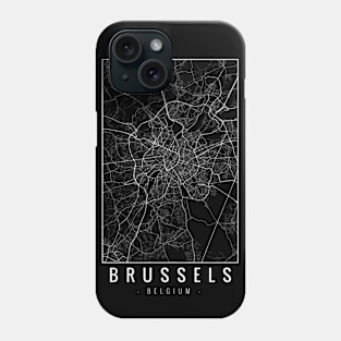 Brussels Belgium Minimalist Map Phone Case