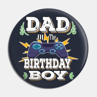 Action Role Playing Game Video Game Genre - Dad Of The Birthday Boy Pin