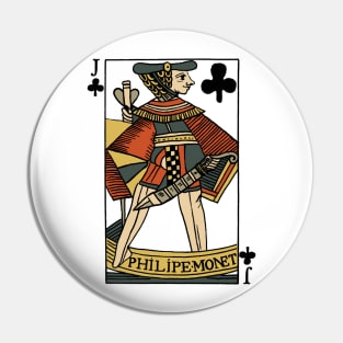 Character of Playing Card Jack of Clubs Pin