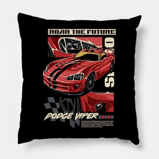 Dodge Viper Roar The Future Pillow