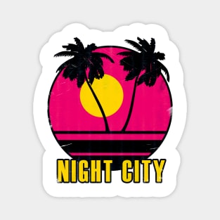 Night City Sunrise Magnet