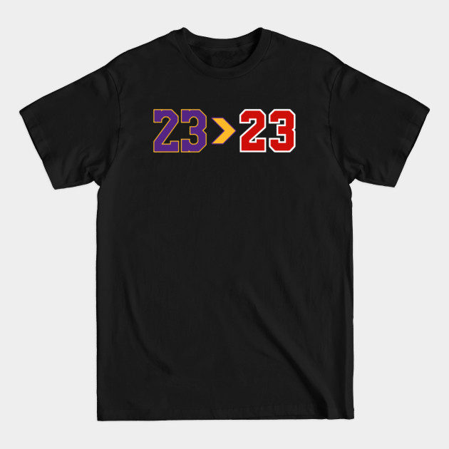 Lebron over Jordan - Lebron James - T-Shirt