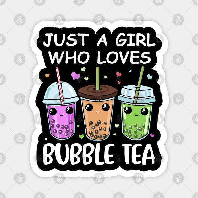 Bubble Tea Gifts Girls Bubble Tea Kawaii Boba Tea Magnet by PomegranatePower