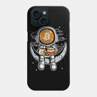 Astronaut Fastfood BitCoin BTC To The Moon Crypto Token Cryptocurrency Wallet Birthday Gift For Men Women Kids Phone Case