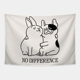 No Difference French Bulldog Tapestry