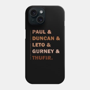 Dune name list Phone Case