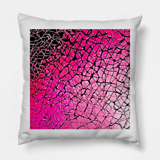 Pink Shatter Pillow by KylePrescott