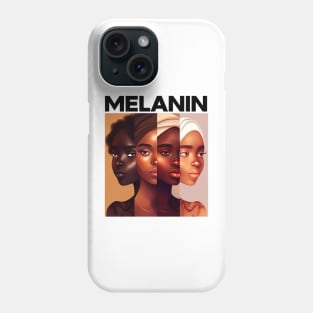 Melanin Shades Women Afrocentric Black Pride Phone Case