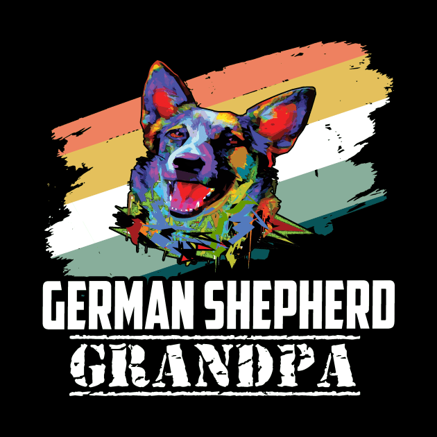 German Shepherd Grandpa by Uris